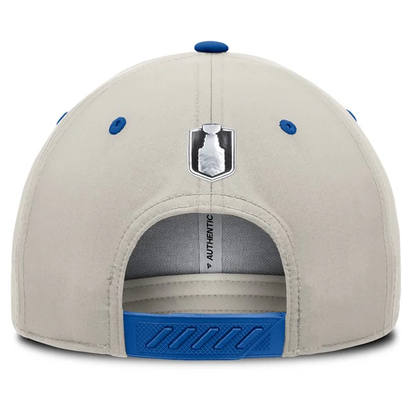 ST. LOUIS BLUES FANATICS OVAL PLAYOFF SNAPBACK - ROYAL WHITE - Image 4