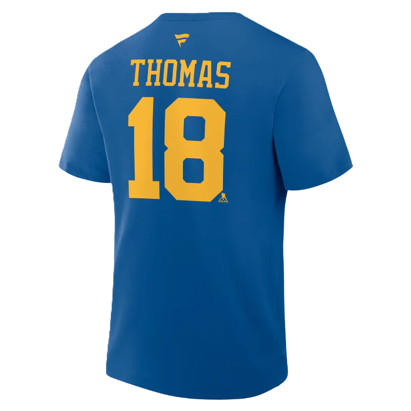 ST. LOUIS BLUES FANATICS THOMAS NAME AND NUMBER TEE - BLUE - Image 3